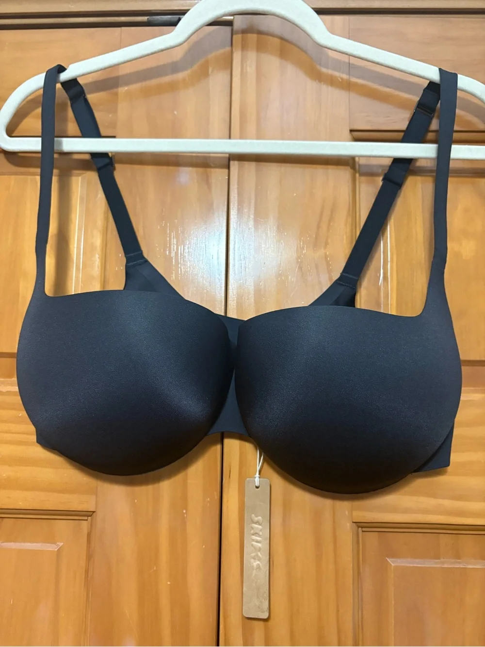 SKIMS Ultimate Push-Up Balconette Black Bra 36DD NWT
